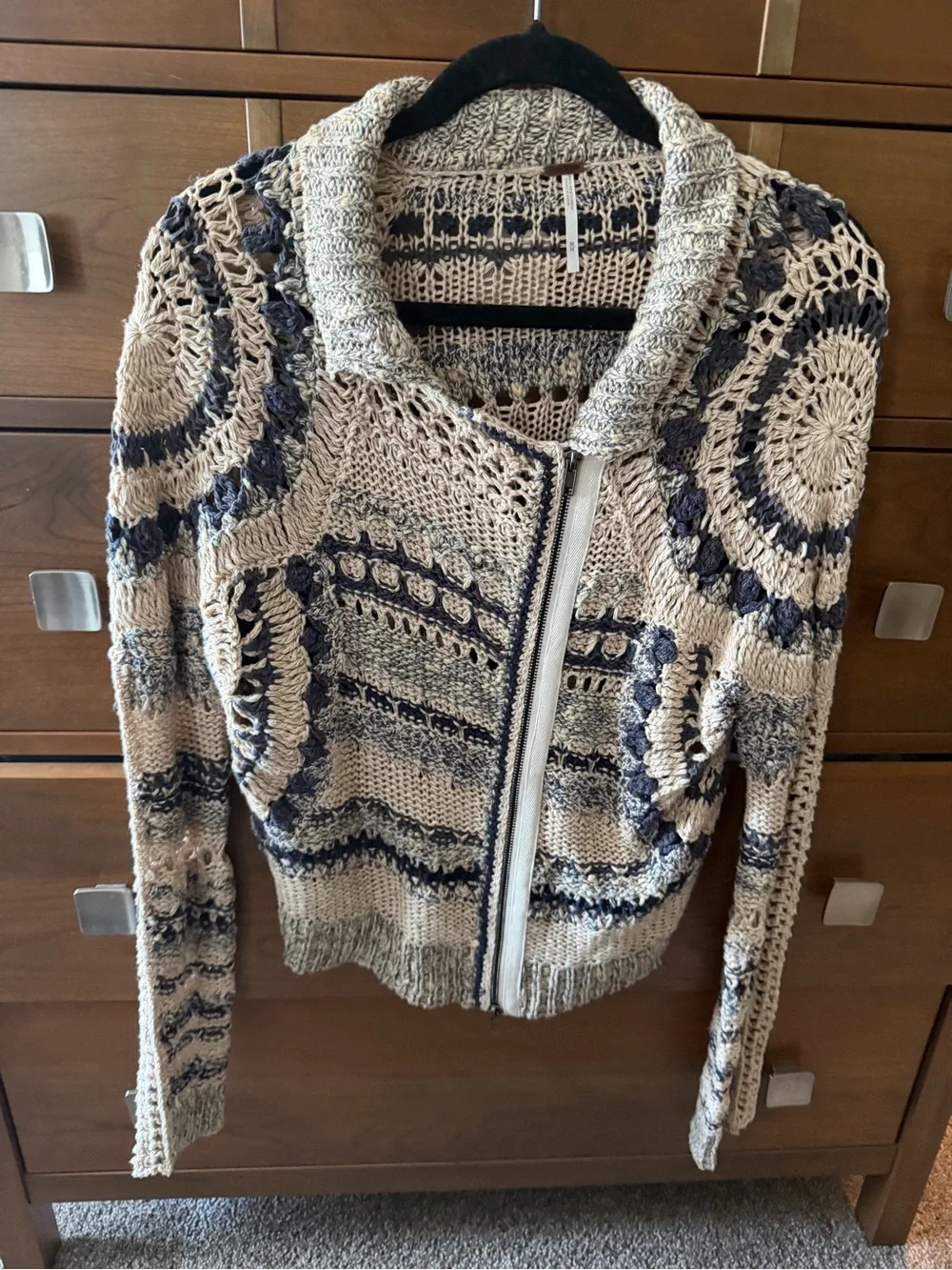 Free People Crochet Jacket
